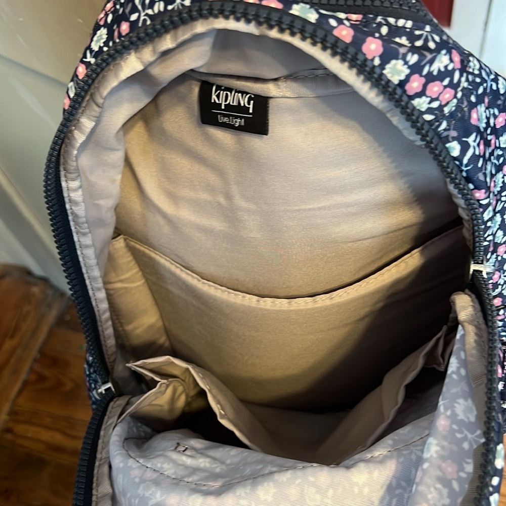 Kipling Kalani Small Printed Backpack Obo! - image 7